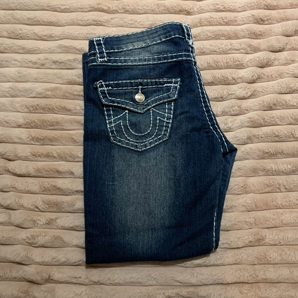 low-rise true religion jeans!